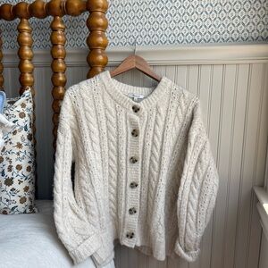 Cozy Cream Cable Knit Sweater